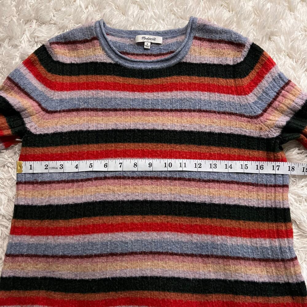 Madewell Multicolor Striped Pullover Sweater Size M - Picture 6 of 7
